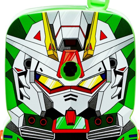 Mechanical sharpener with container, green robot-3