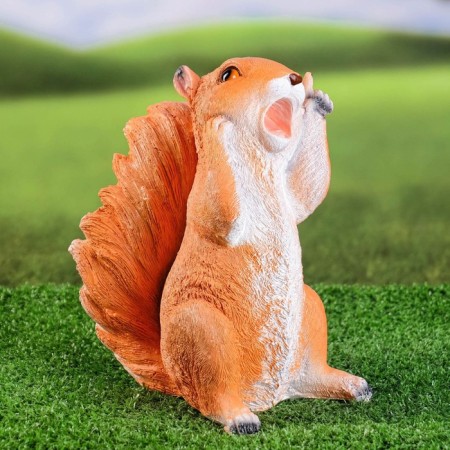 Garden figure "Square Squirrel" 20x15cm