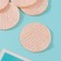 Orange cotton pads 50 pcs in the p/e package