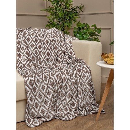 Texrepublic blanket, size 150x200 cm, brown color-2
