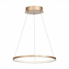Suspension lamp ST LUCE. ST603.243.22. 1x22 W, LED, 4000K, 1430 LM, 40x40 cm, golden color
