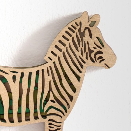 Panel Interior tree "Zebra" 17.5x15 cm-2