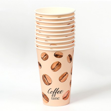 A one -time paper cup for coffee "coffee", 400 ml-2