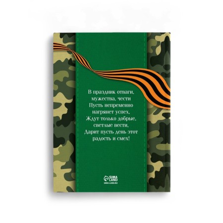 Set: Diary and Eco pen "Real hero. February 23!"-3
