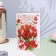 Postcard "The most beautiful and bright!" Red tulips, 12.5x19.5 cm