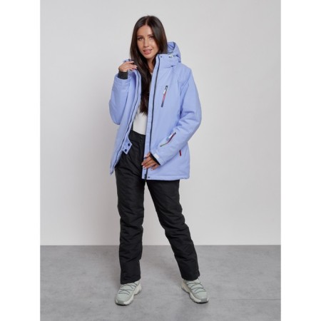 Ski jacket female, size 46, purple color-8