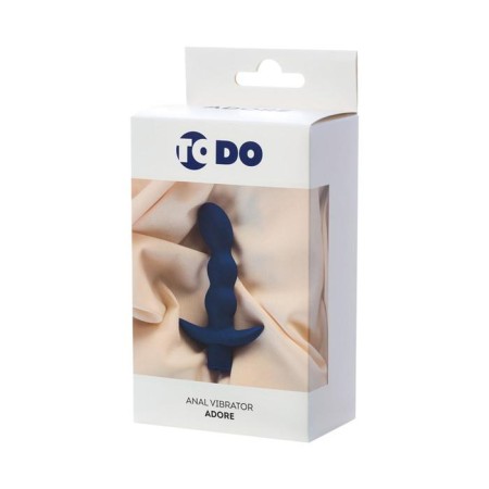 Anal vibrator Todo by toyfa adore, moisture resistant, silicone, blue color, 15 cm, d = 3.1 cm-4