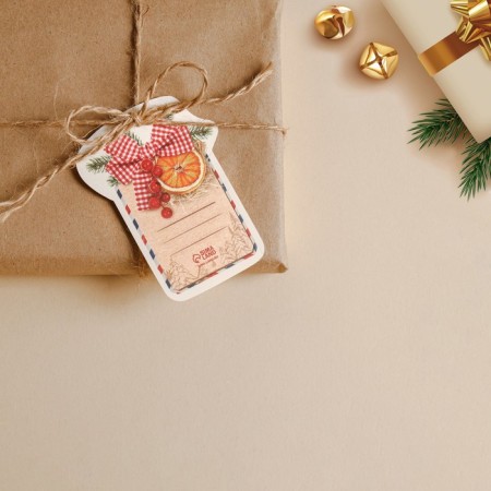 Schildik decorative for the gift "Cozy mood", 6.5 x 8.8 cm, New Year-2