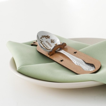 Spoon is registered, tea, with an engraving "Arina", h = 14-3