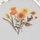 Plastic stickers "Flowers and quotes. Yellow" set 12 pcs 8.5x21.5x0.2 cm