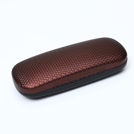 The case for the glasses is texture, 16*4*6 cm, napkin, clap, brown/black-1