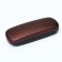 The case for the glasses is texture, 16*4*6 cm, napkin, clap, brown/black