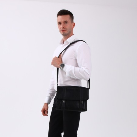 Male bag, black color-7