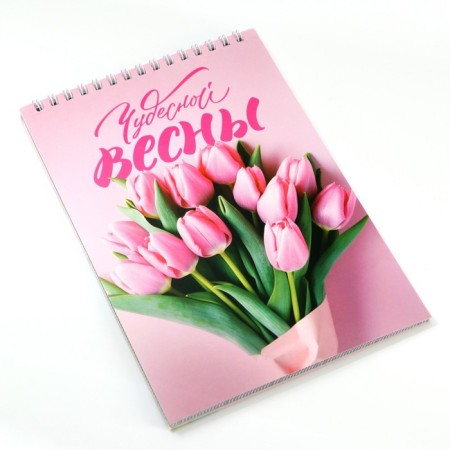 Notepad A5.40 liter on the crest, the cardboard of the "wonderful spring"-3
