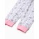 Railway with an open leg children's "bunnies", white/pink color, height 68