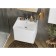 Tumbing under the Aquaton Asti sink, 55 cm, white gloss color, white matte