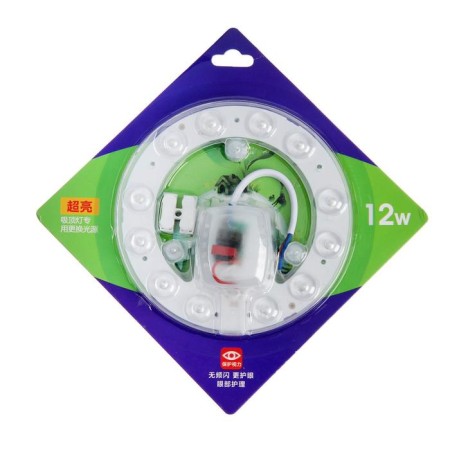 LED module with a driver, 120 mm, 12 W, 960 lm, 6500k, white, 220 V-4