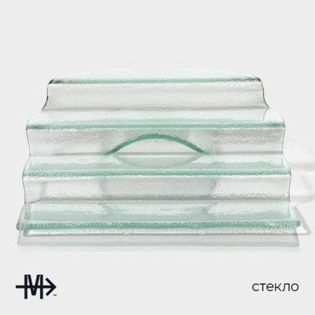 Glass Serving Magistro "Avis", 4 steps, 31 × 39 × 12.5 cm-1