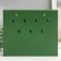 Closed closed "bird" 26.5x31.5 cm green