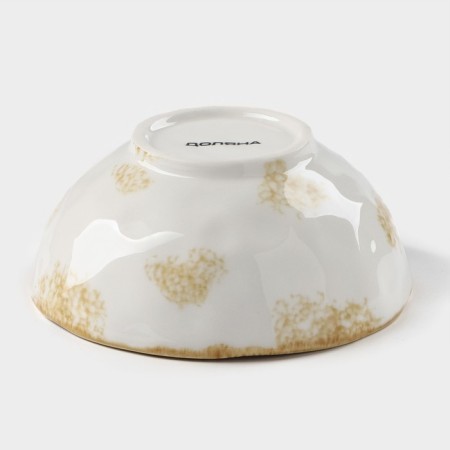 Porcelain shares of Organic Gold, 320 ml, D = 12.5 cm, white color-2