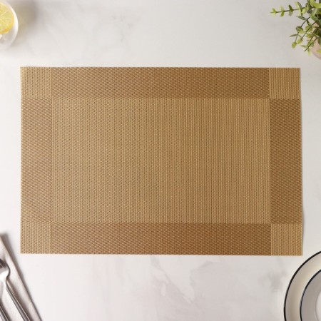 Serving napkin on the table “Chess”, 45 × 30 cm, caramel color-6