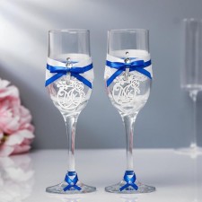 A set of wedding glasses 
