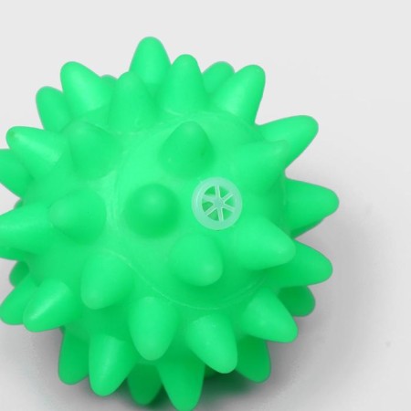 Brying toy "ball with spikes" for dogs, 6.5 cm, green-1