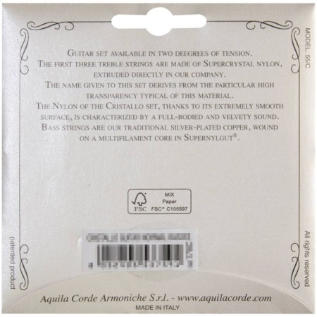 Half -compartment strings for the classic guitar Aquila 178c 3 strings-2
