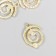 Decor for creativity metal, rhinestones "Infinity" gold 2.2x1.6 cm
