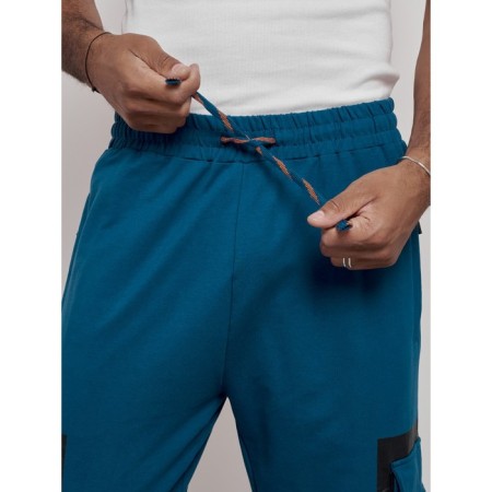 Sports male pants, size 50, blue color-13