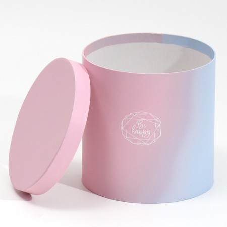 Set of round boxes 5 in 1, gift packaging, Panton 08, 23 x 23 x 25 - 15 x 15 x 15 cm-11