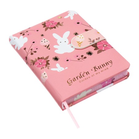 Notebook Gift Book 96l, line, with a knife, cut with a pattern of the cover, flowers (12.9x9cm) 10539-2