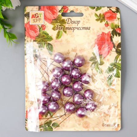 Decor for creativity "Ball Linge Pearl" d = 1.5 cm set 20 pcs 6x1.5x1.5 cm-3