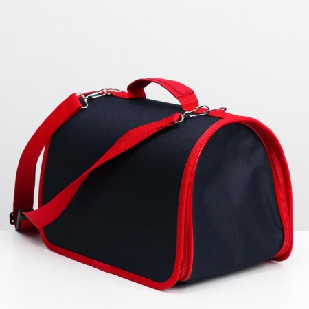Animal sheet bag, frame, 46 x 28.5 x 29 cm, blue-red-2
