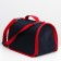 Animal sheet bag, frame, 46 x 28.5 x 29 cm, blue-red