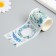 Adhesive tape Paper "Blue Flowers" Width 5.4 cm winding 3 m 5.4x3.8x3.8 cm