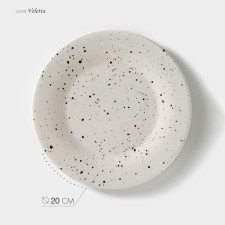 Porcelain plate Veletta, D = 20 cm, h = 2 cm