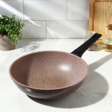 Frown of Wok Brownie, D = 28 cm, removable handle, anti -stick coating, induction