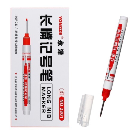 Marker 0.7 mm, with an elongated tip, red-4