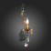 Sconces st. SL426.761.01. Joanna. 1x40 W, E14, 14x48 cm, colorful color
