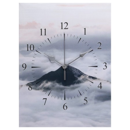 Carty watches are wall-mounted, interior "mountains in the clouds", 30 x 40 cm, on canvas, silent-1
