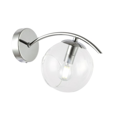Wall lamp EVOLUCE. Sle102601-01. Ratella. 1x40 W, E14, 14x18 cm, color chromium