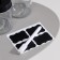 A set of baths for a bathroom, 4 pcs 270 ml, glass, black color