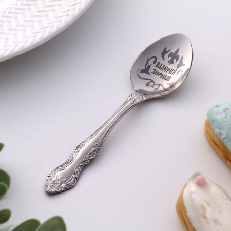 A spoon is a nominal, tea, with an engraving "Valery", h = 14 4939136-1