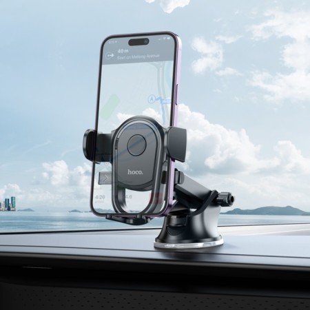 Hoco H5 car holder, for 4.5-7 inches, black-8