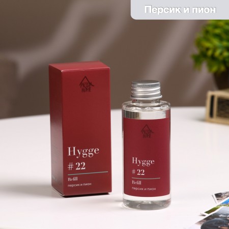 Filler for aromatic diffuser Hugge #22 peach and peony 100 ml