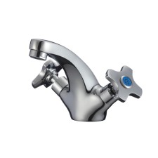 Mixer for the sink RMS SL115-161, two-wound, non-rotary spout, chrome