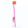 Teaser with a colored ball and feathers, 49 cm, a stick of a mix of flowers