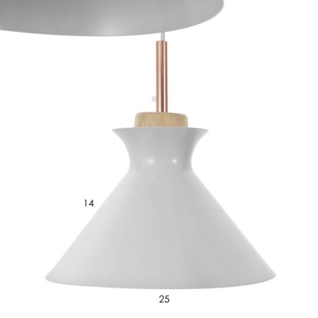 Lamp Bayerlux "Varmo" 3he27 40W white 41x41x25-125cm-5