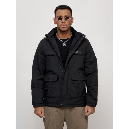 Sports male jacket, size 50, black color-6